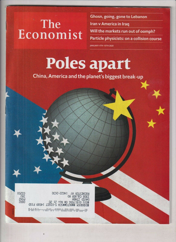 The Economist Mag China & America's Break Up January 4-10, 2020 022420nonr