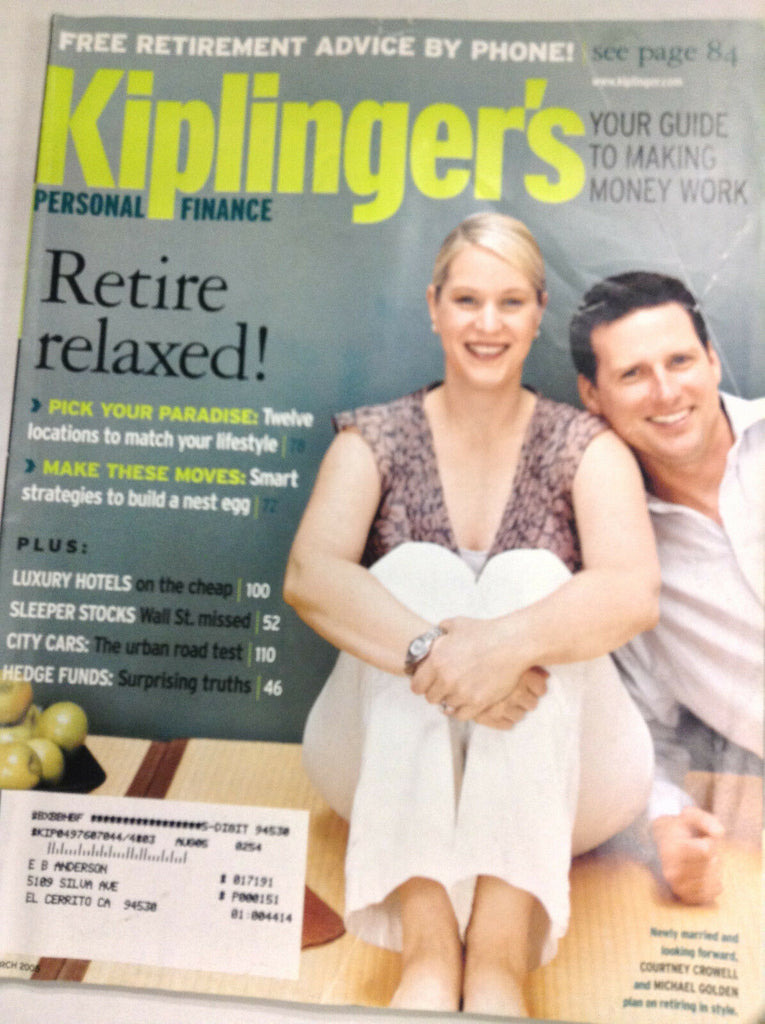 Kiplinger's Magazine Courtney Crowell Michael Golden March 2005 071017nonr