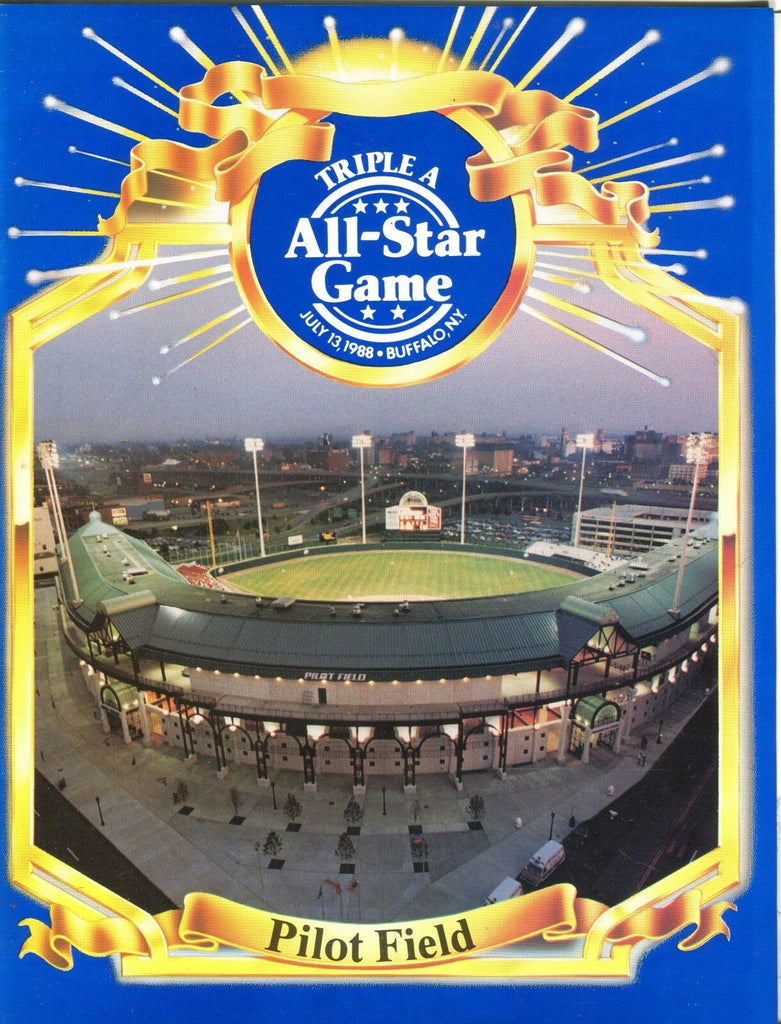 AAA Baseball All-Star Game Program 1988 Buffalo NY Pilot Field EX 031717nonjhe