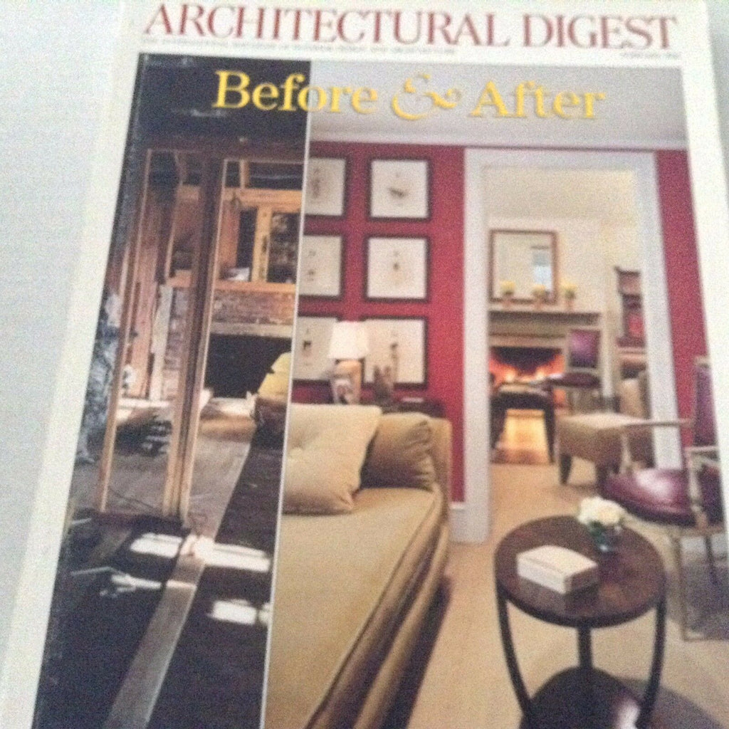 Architectural Digest Magazine Before & After Issue February 2000 071117nonrh