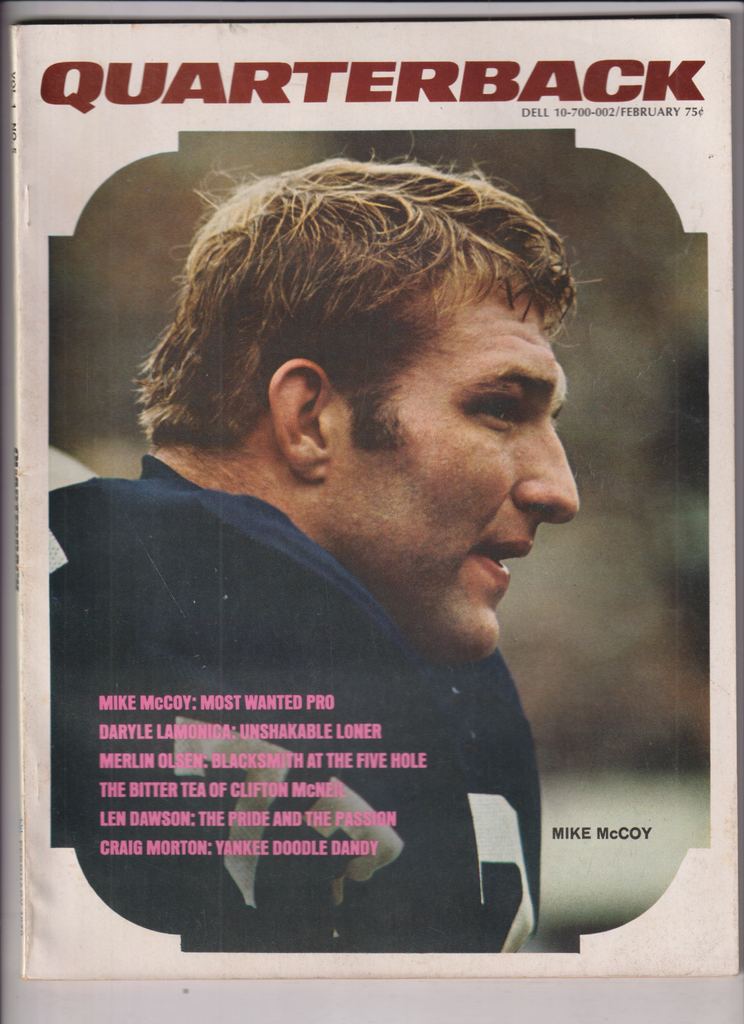 Quarterback Football Mag Mike McCoy Darle LaMonica February 1970 012920nonr