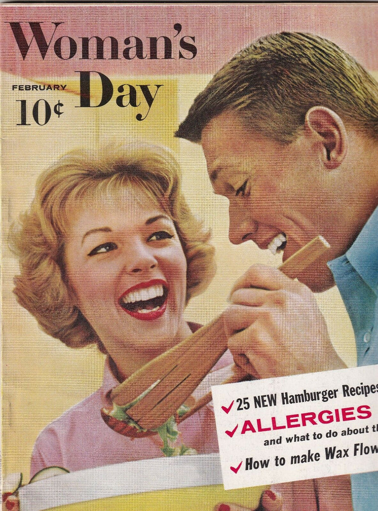 Woman's Day Magazine 25 Hamburger Recipes February 1959 100719nonr