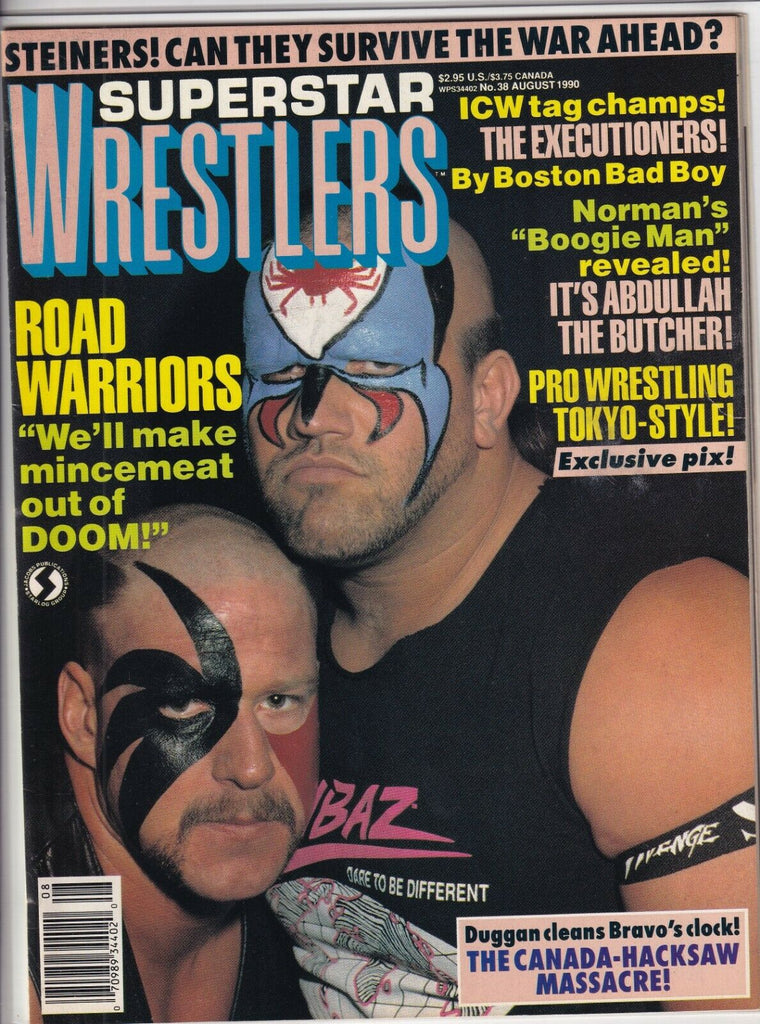 Superstar Wrestlers Mag Road Warriors The Steiners August 1990 090919nonr