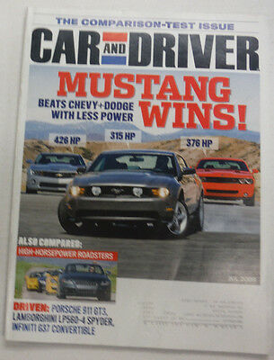 Car And Driver Magazine Mustangs Comparison July 2009 081515R