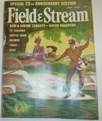Field & Stream Magazine Bow & Arrow Turkeys July 1965 012915R