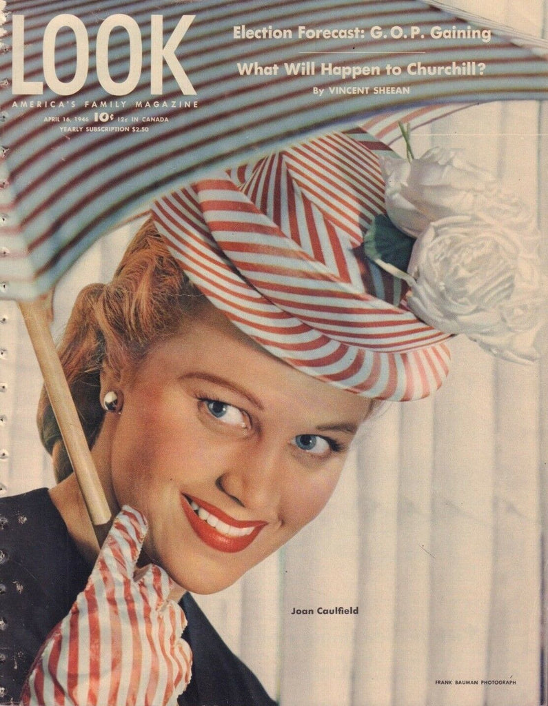 Look April 16 1946 Joan Caulfield Vincent Sheean Frank Bauman 010219DBE