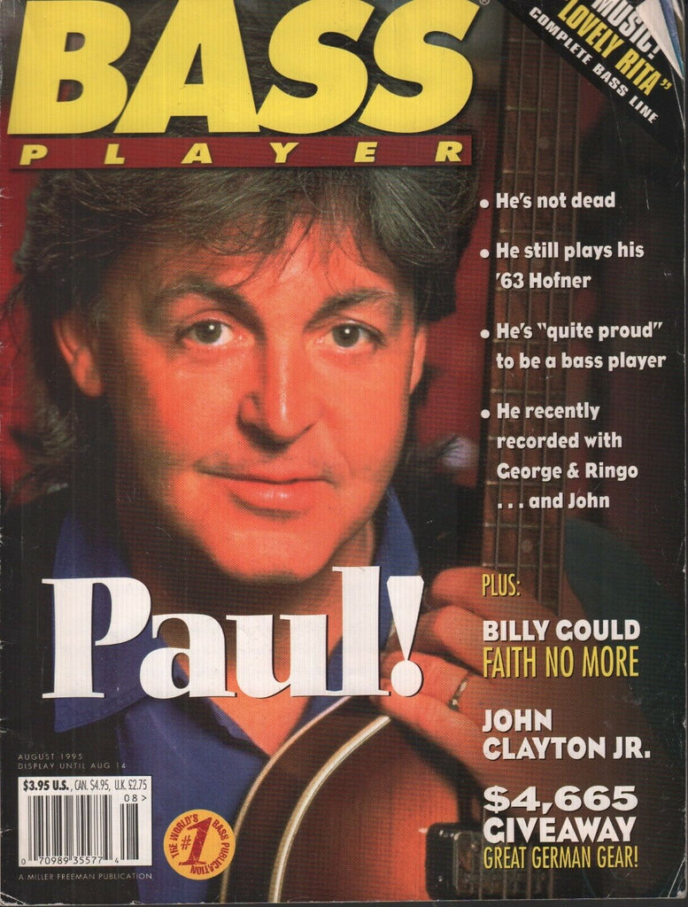 Bass Player August 1995 Paul McCartney John Clayton Jr 012819AME2