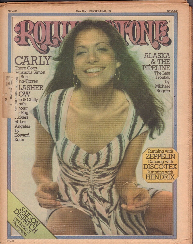 Rolling Stone may 22 1975 Hunter S. Thompson, Jimi Hendrix w/ML 121416DBE