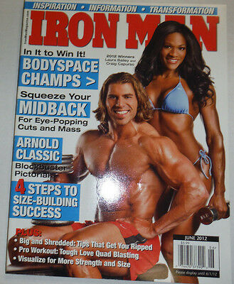 Iron Man Magazine Laura Bailey & Craig Capurso June 2012 121614R2