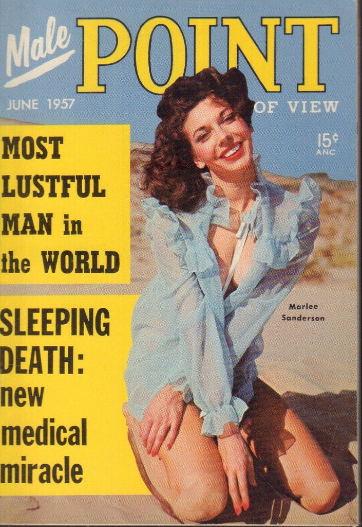 Male Point of View June 1957 Marlee Sanderson Cheesecake Pin Up 091318AME