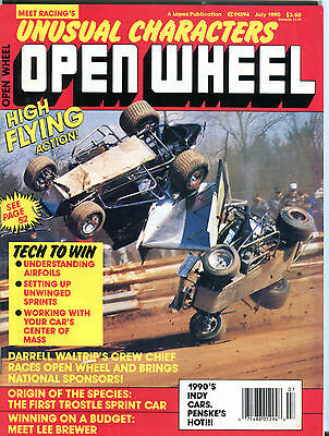 Open Wheel Magazine July 1990 High Flying Action! Lee Brewer EX 012216jhe