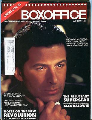 Box Office Magazine July 1994 Alec Baldwin The Shadow EX 040516jhe