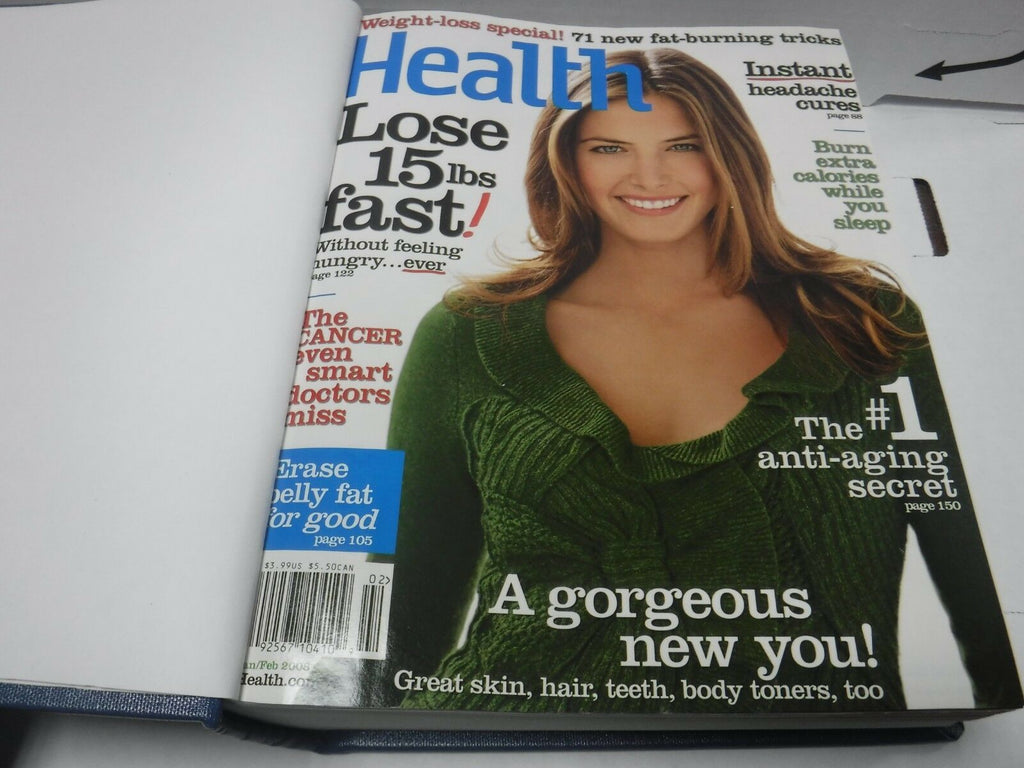 Health Magazine Vol 22 2008 Full Year 10 Issues Bound Hardcover 122118AME3
