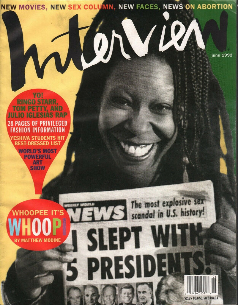 Interview June 1992 Whoopi Golberg Bruce Weber Ringo Starr Tom Petty 011720AME