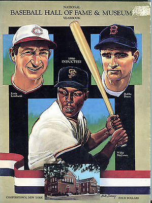National Baseball Hall Of Fame Yearbook 1986 Inductees McCovey EX 060216jhe