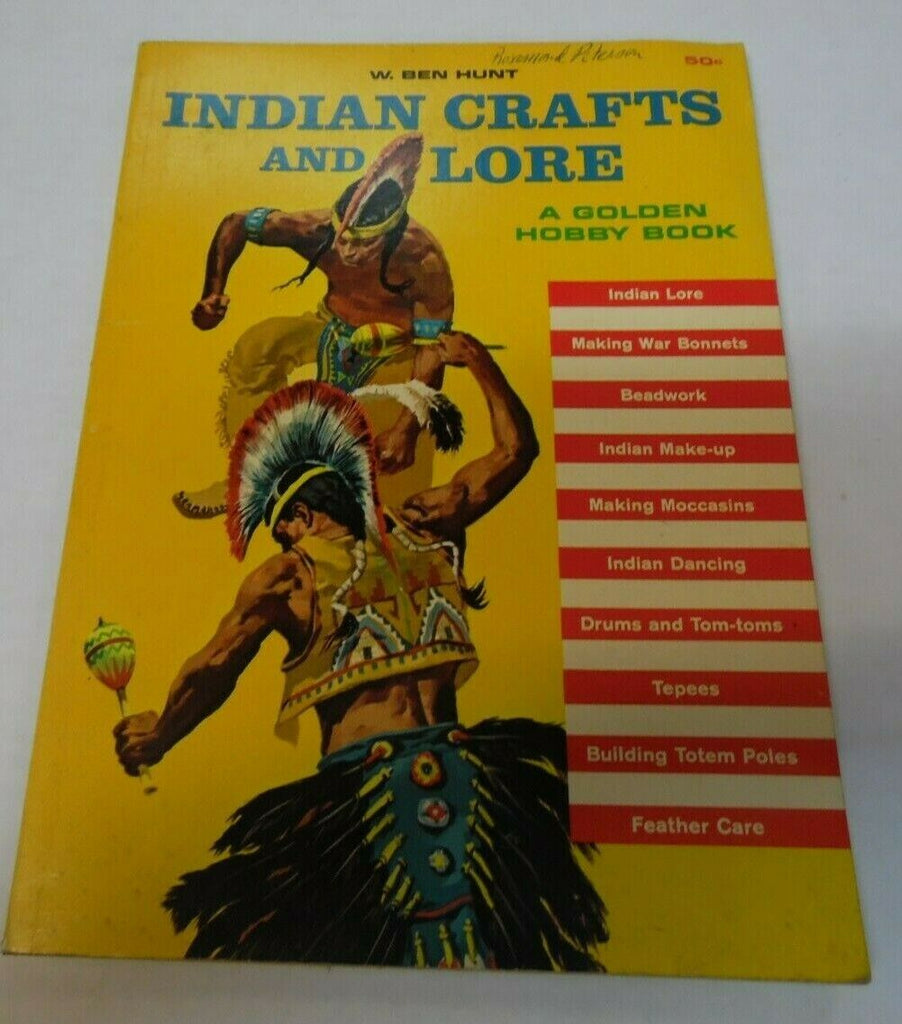 Indian Crafts and Lore a golden hobby book1964 Ed. 020820LLE