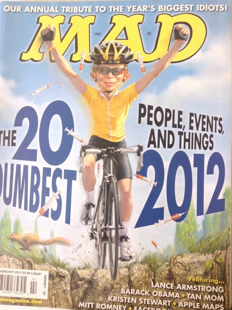 Mad Magazine The 20 Dumbest Events Of 2012 February 2013 083017nonrh