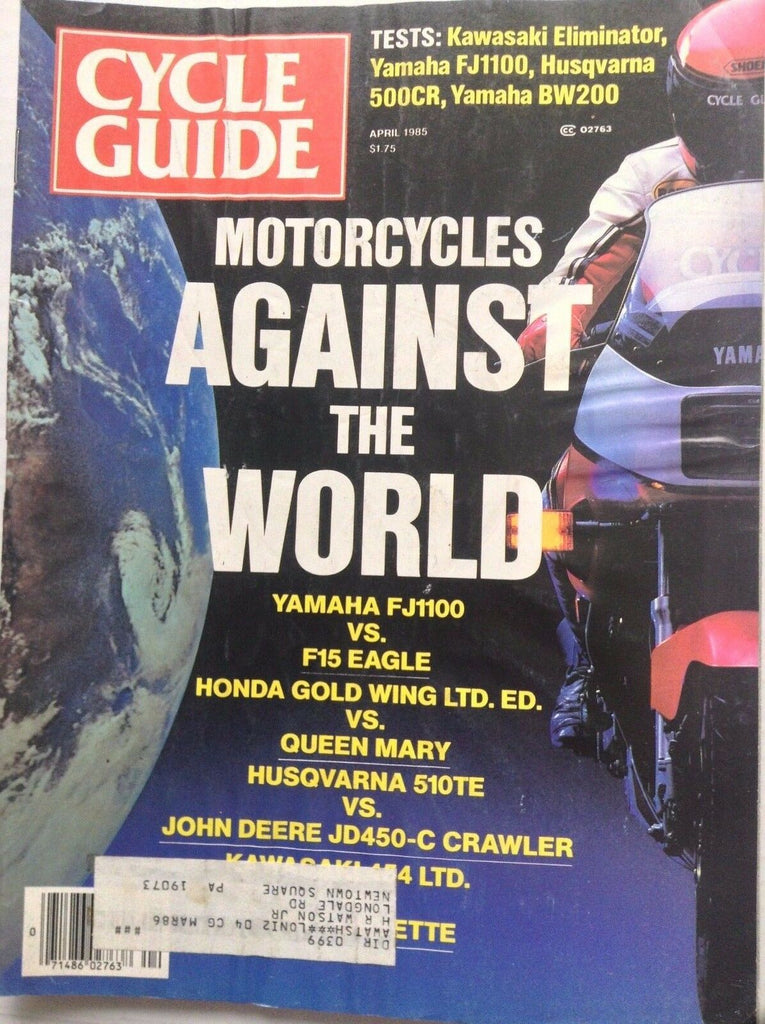 Cycle Guide Magazine Yamaha FJ1100 Vs F15 Eagle April 1985 092017nonrh