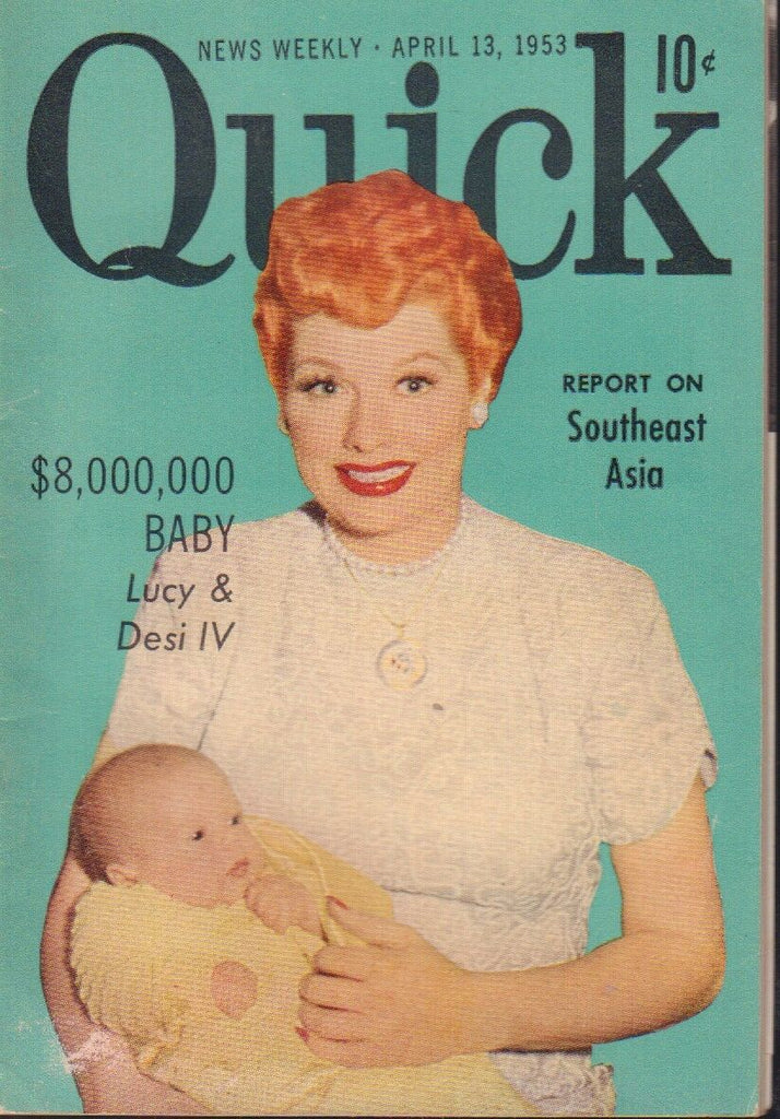 Quick News Weekly April 13 1953 Lucy Arnaz Ball Cheesecake Pin Up 091318AME