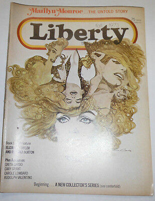 Liberty Magazine Elizabeth Taylor Richard Burton Greta Garbo Fall 1973 102414R