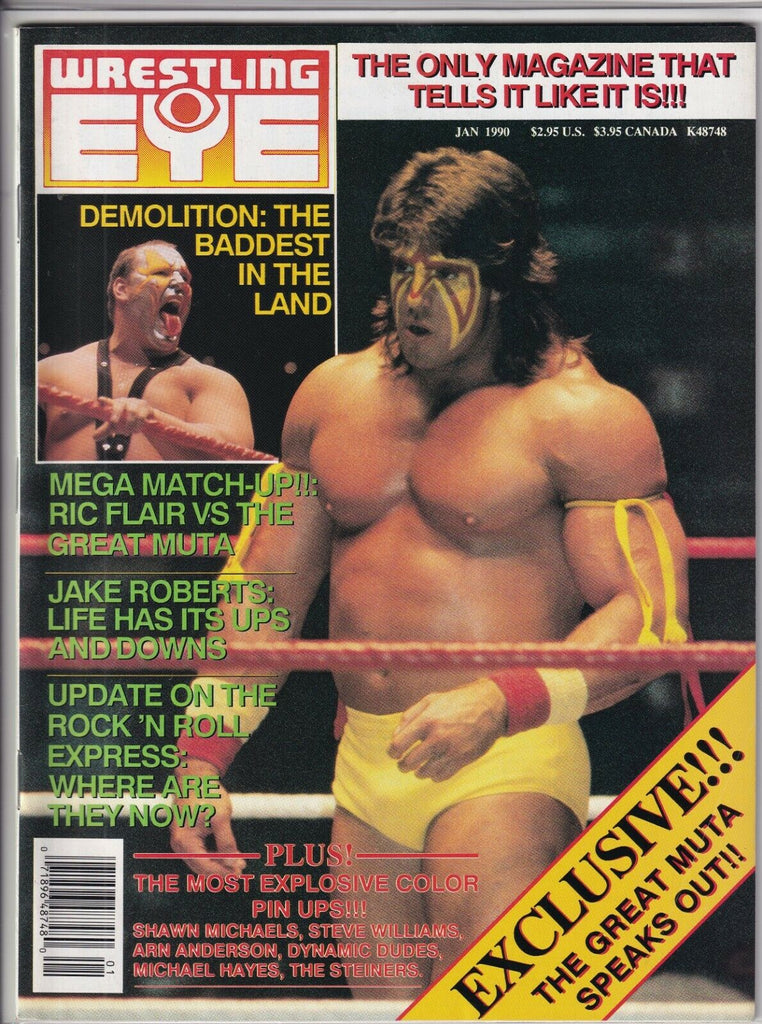 Wrestling Eye Mag Ultimate Warrior Jake Roberts January 1990 091019nonr