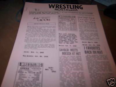 Wrestling Nostalgia Vo. 1 #5