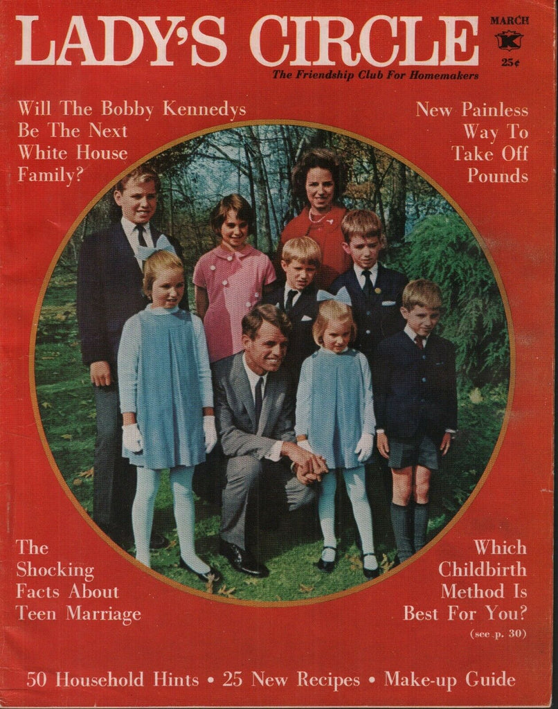Lady's Circle March 1965 Bobby Kennedy Ethel 062519AME
