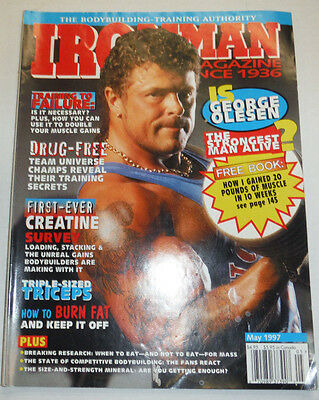 Ironman Magazine George Olesen & Triple-Sized Triceps May 1997 112114R1