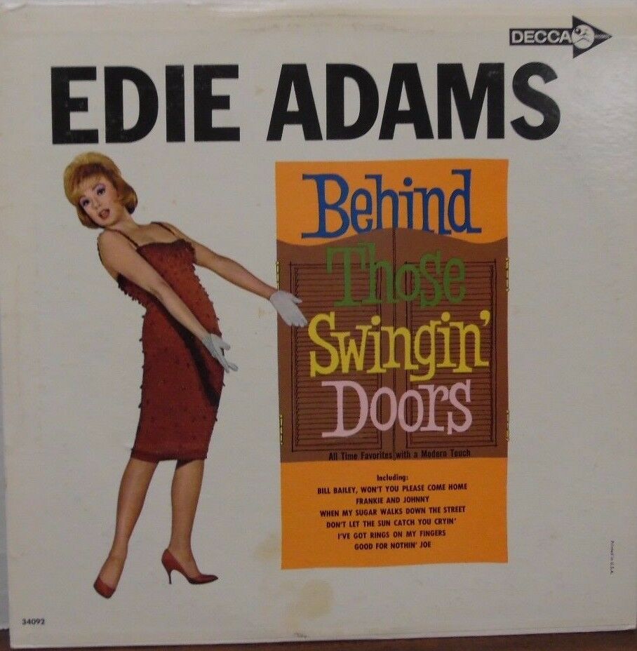 Edie Adams Behind those swingin' doors 33RPM DL-34092 102316LLE
