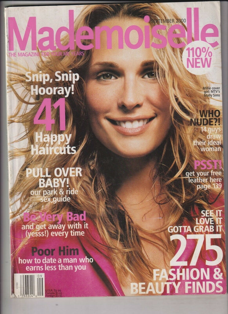 Mademoiselle Mag Molly Sims 275 Fashion Beauty Finds September 2000 020820nonr