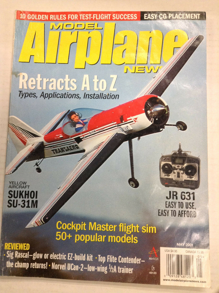 Model Airplane News Magazine Retracts A To Z Jr 631 May 2001 041517nonrh