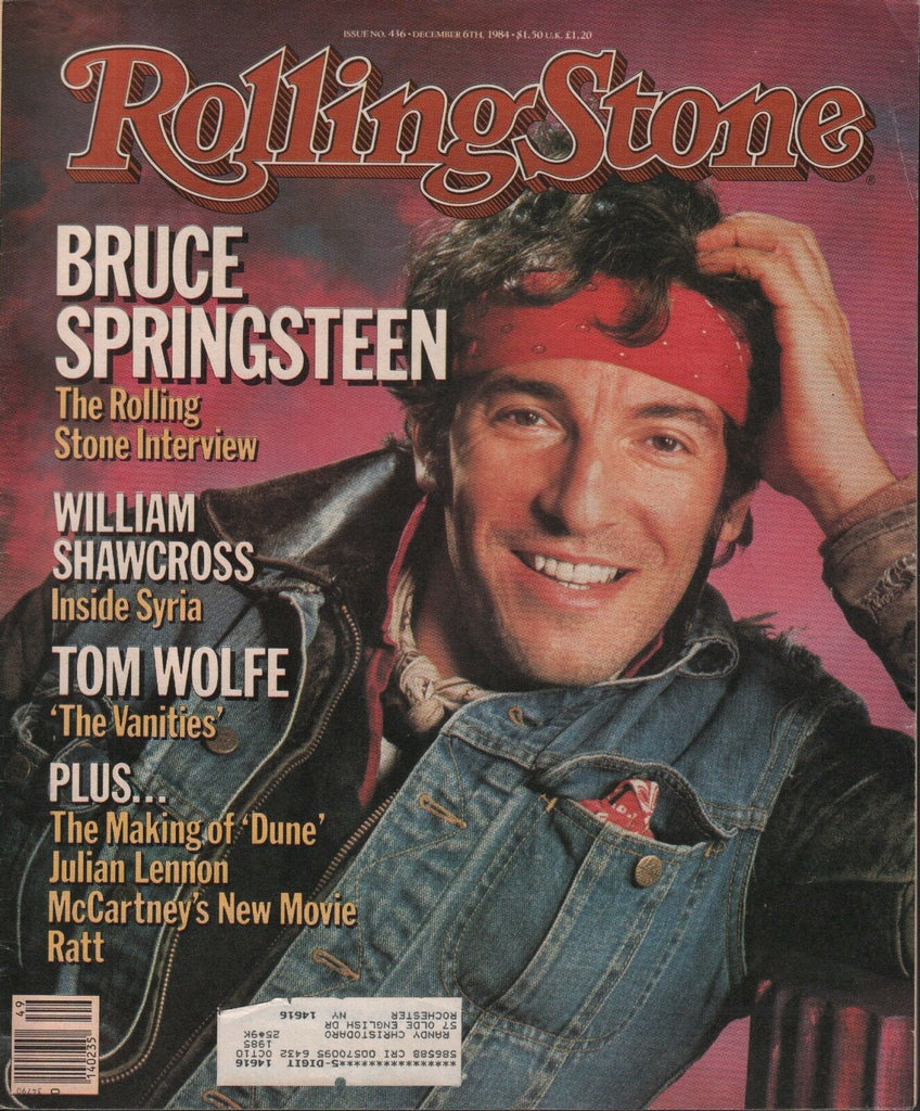 Rolling Stone December 6 1984 Bruce Springsteen Tom Wolfe w/ML 042618DBE