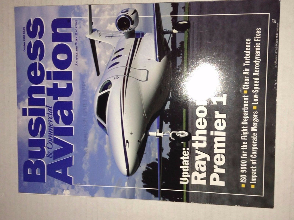 Business & Commercial Aviation Magazine Raytheon October 1998 FAL 111916RH
