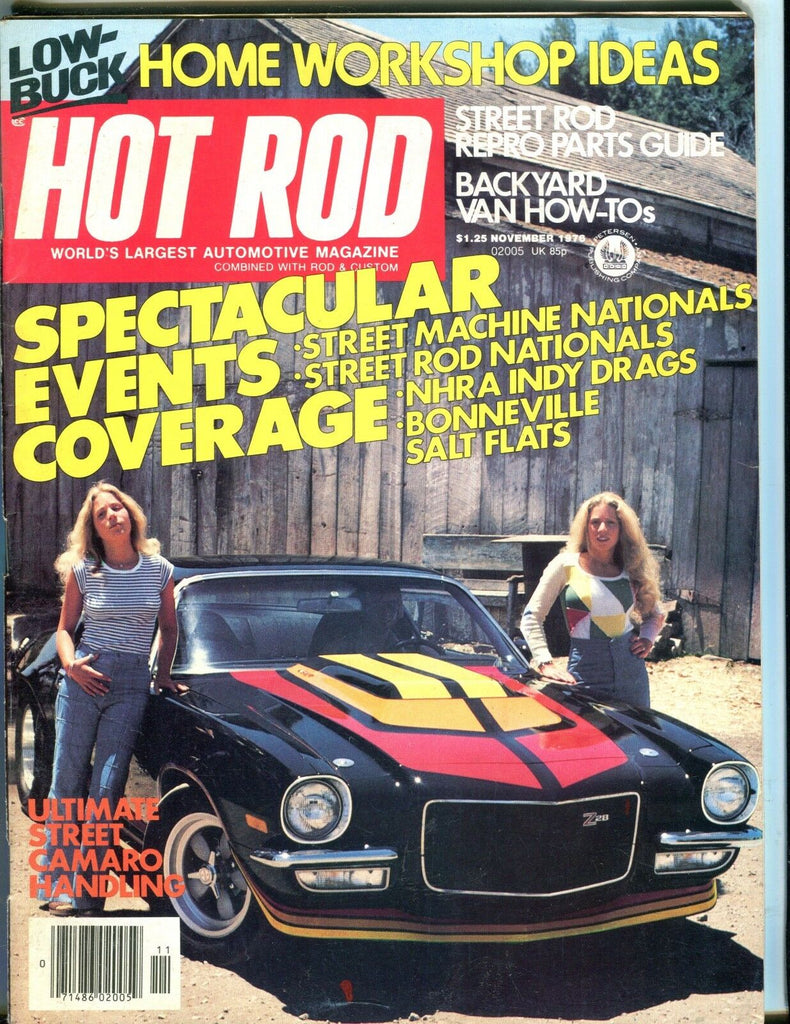 Hot Rod Magazine November 1976 Camaro Handling EX No ML 051217nonjhe