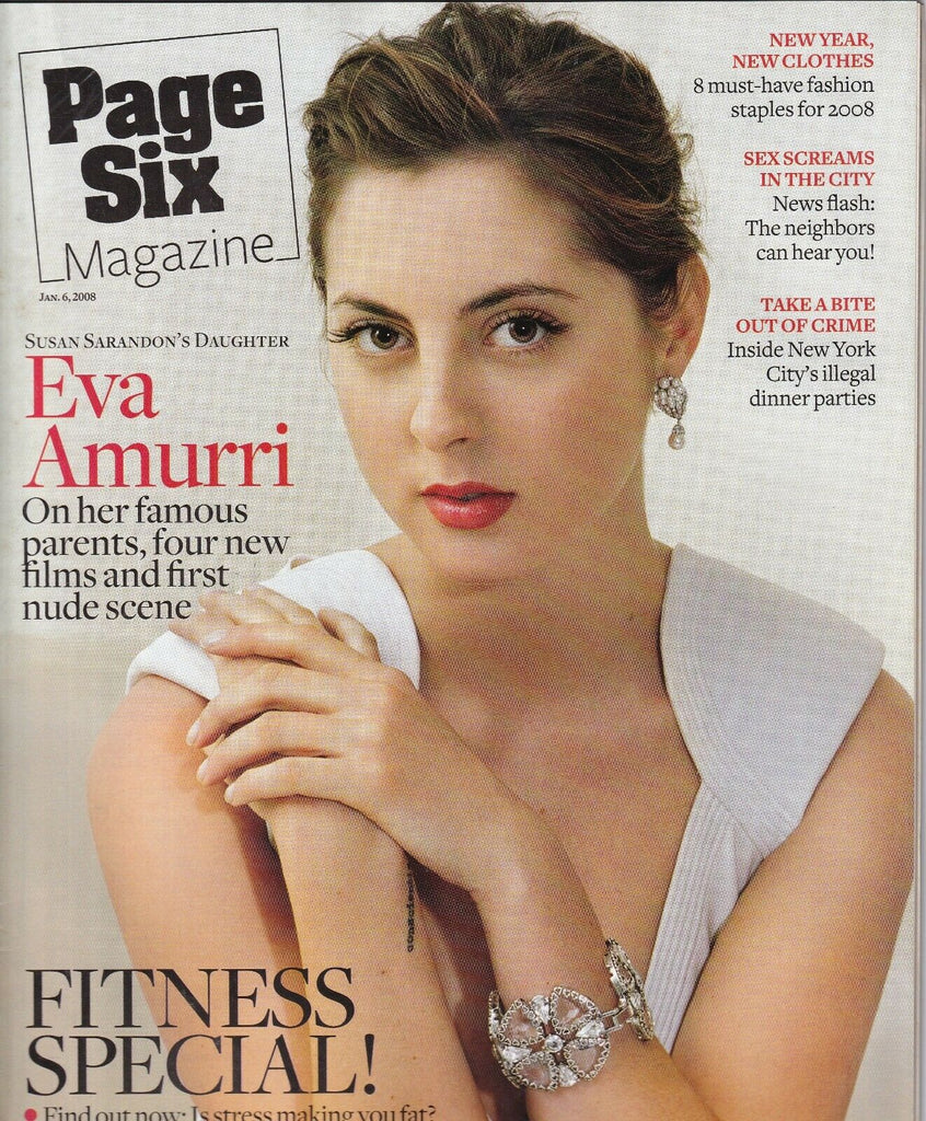Page Six Magazine Eva Amurri Fitness Special January 6, 2008 050619nonr