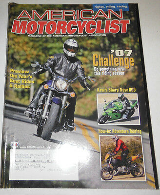 American Motorcyclist Magazine Kaw's Sharp New 600 April 2007 071314R