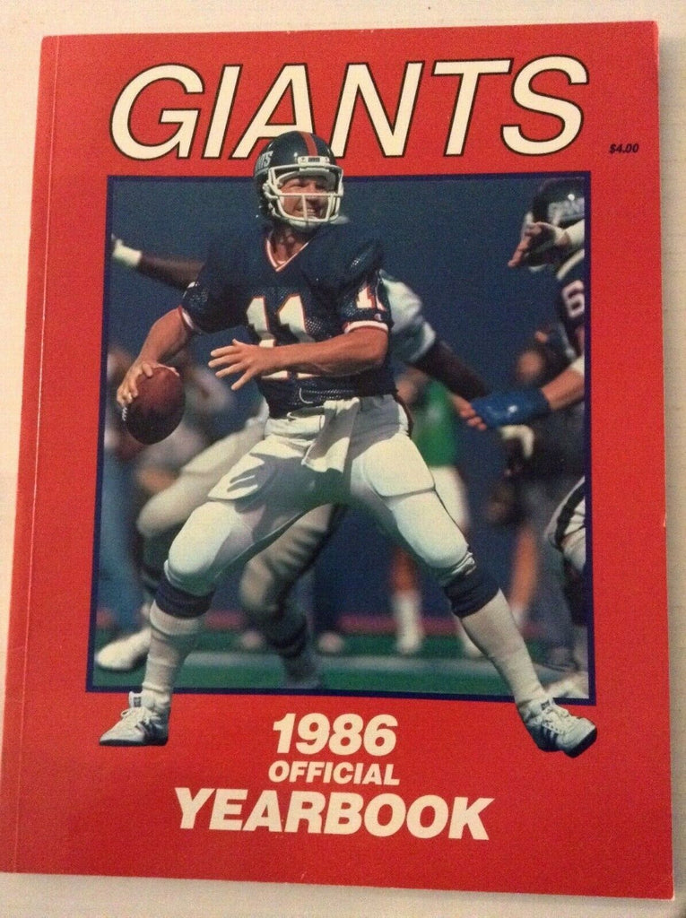 NY Giants Official 1986 Yearbook 022719nonrh