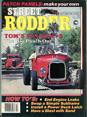 Street Rodder Magazine July 1985 Tom's Fun Run #8 EX 012616jhe