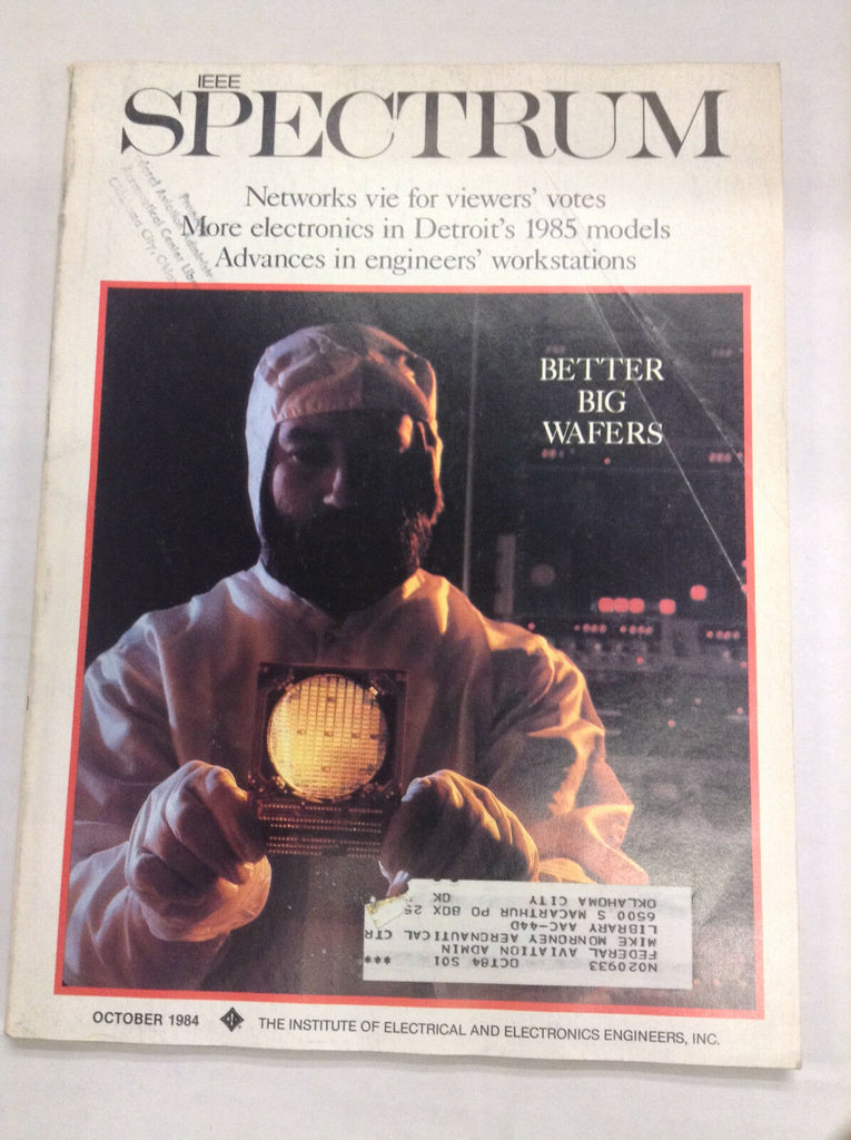 IEEE Spectrum Magazine Wafer Scale Integration October 1984 FAA 042617nonr