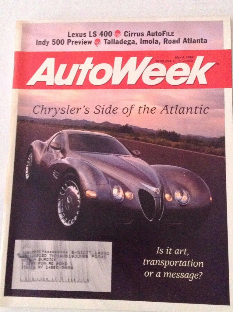 Autoweek Magazine Chysler's Side Of The Atlantic May 8, 1995 011617rh