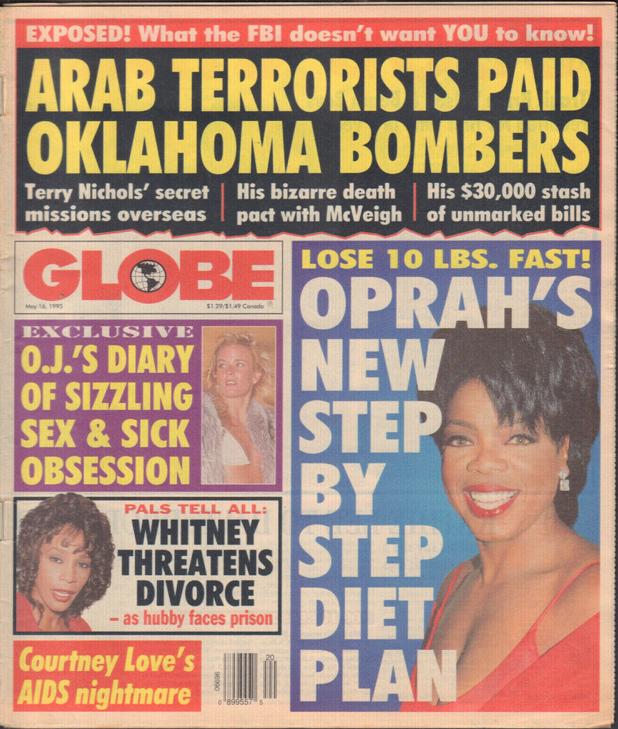 Globe may 16 1995 Oprah Whitney Houston OJ Simpson 042420DBE