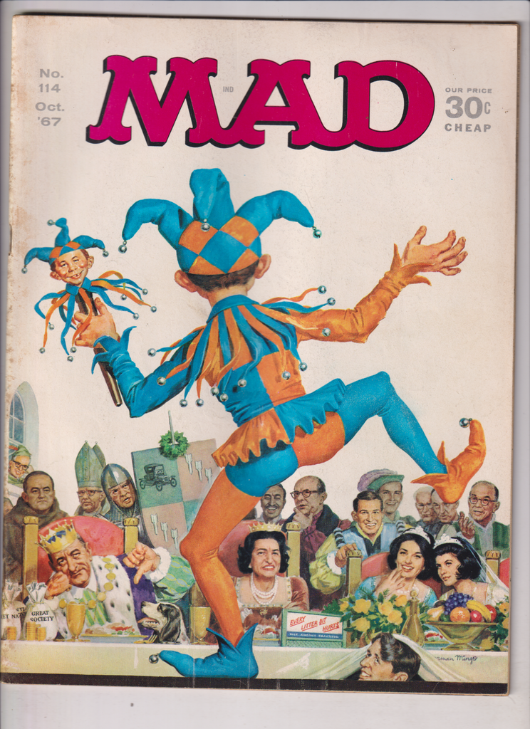 Mad Magazine President Johnson October 1967 No.114 121919nonr