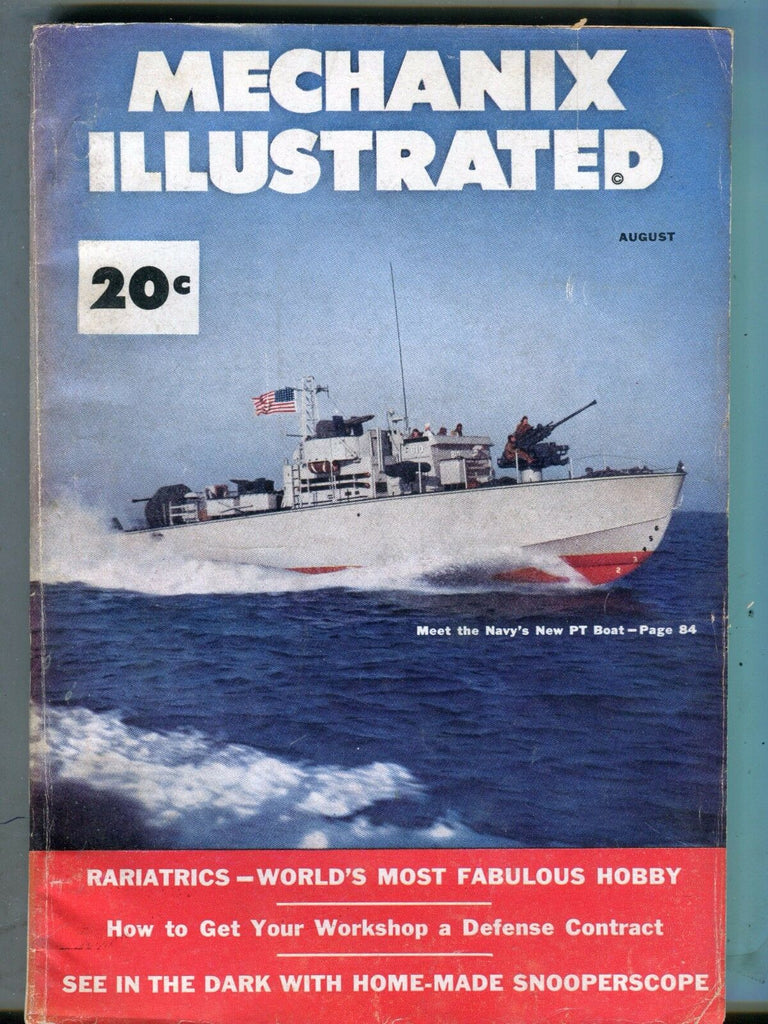 Mechanix Illustrated Magazine August 1951 Navy PT Boat 070517nonjhe