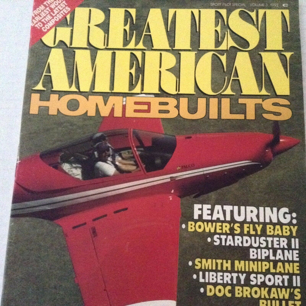 Greatest American Homebuilts Magazine Bower's Fly Baby Special 1992 071617nonrh