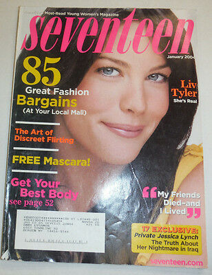 Seventeen Magazine Liv Tyler & 85 Great Fashion Bargains January 2004 123114R