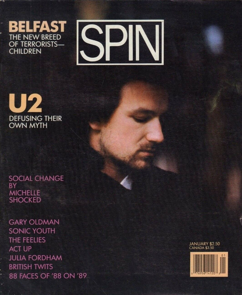 Spin January 1989U2 Michelle Shocked Gary Oldman Sonic Youth 011519DBE