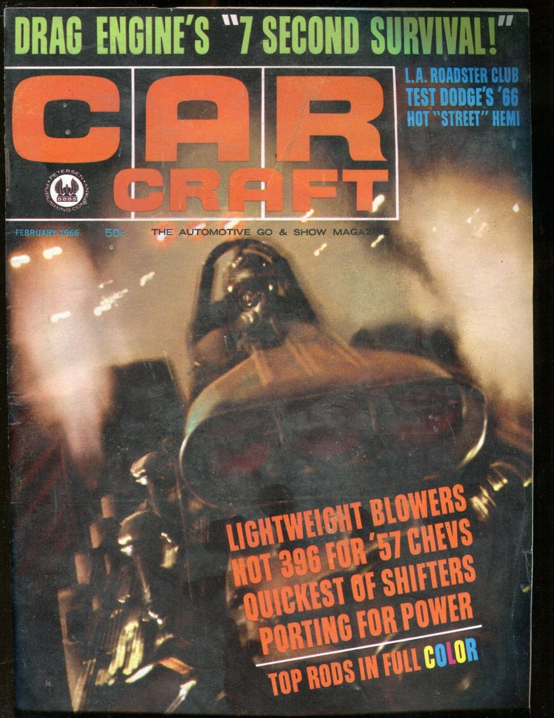 Car Craft Magazine February 1966 '57 Chevys VG No ML 010917jhe