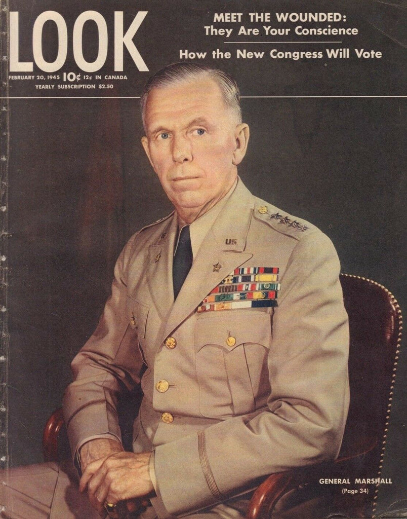 Look February 20 1945 General Marshall Jerry Wayne Roy Williams 010219DBE