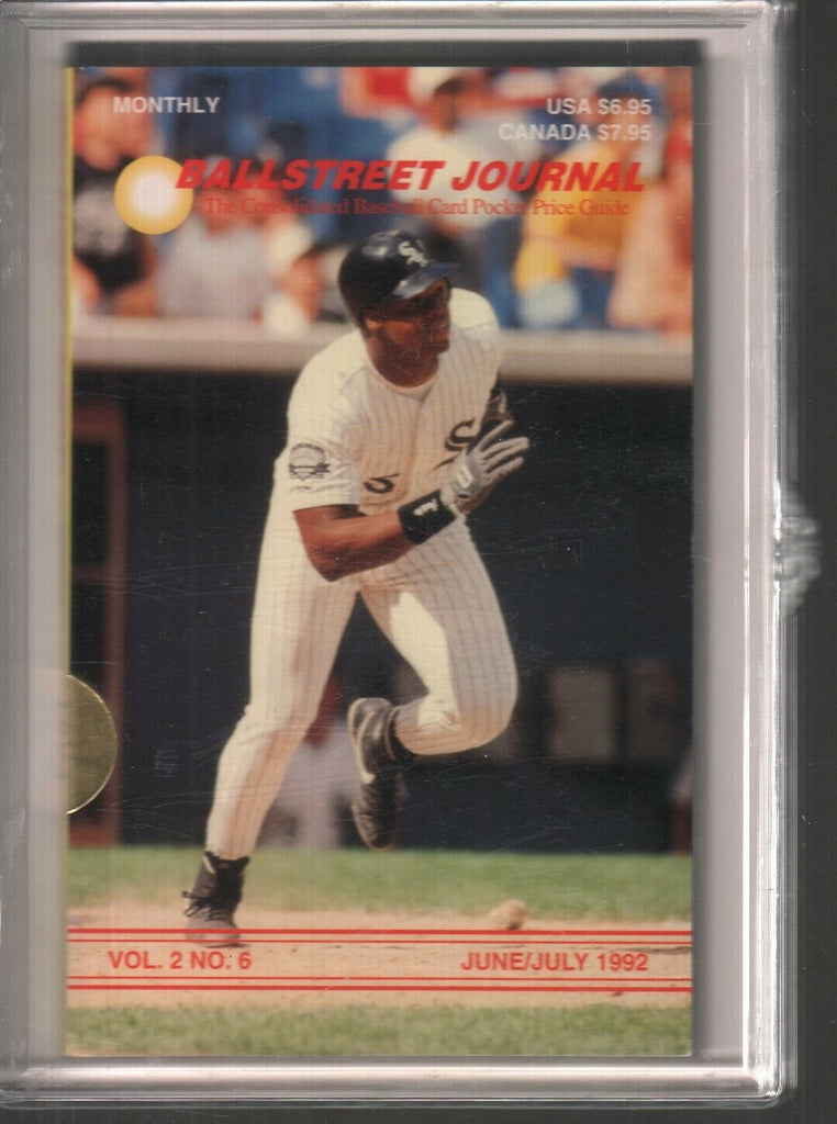 Ballstreet Journal June/July 1992 Frank Thomas Cards Intact NEW 101619AME4