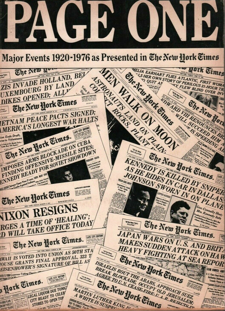 Page One Major Events 1920-1976 Presented in The New York Times 011020AME